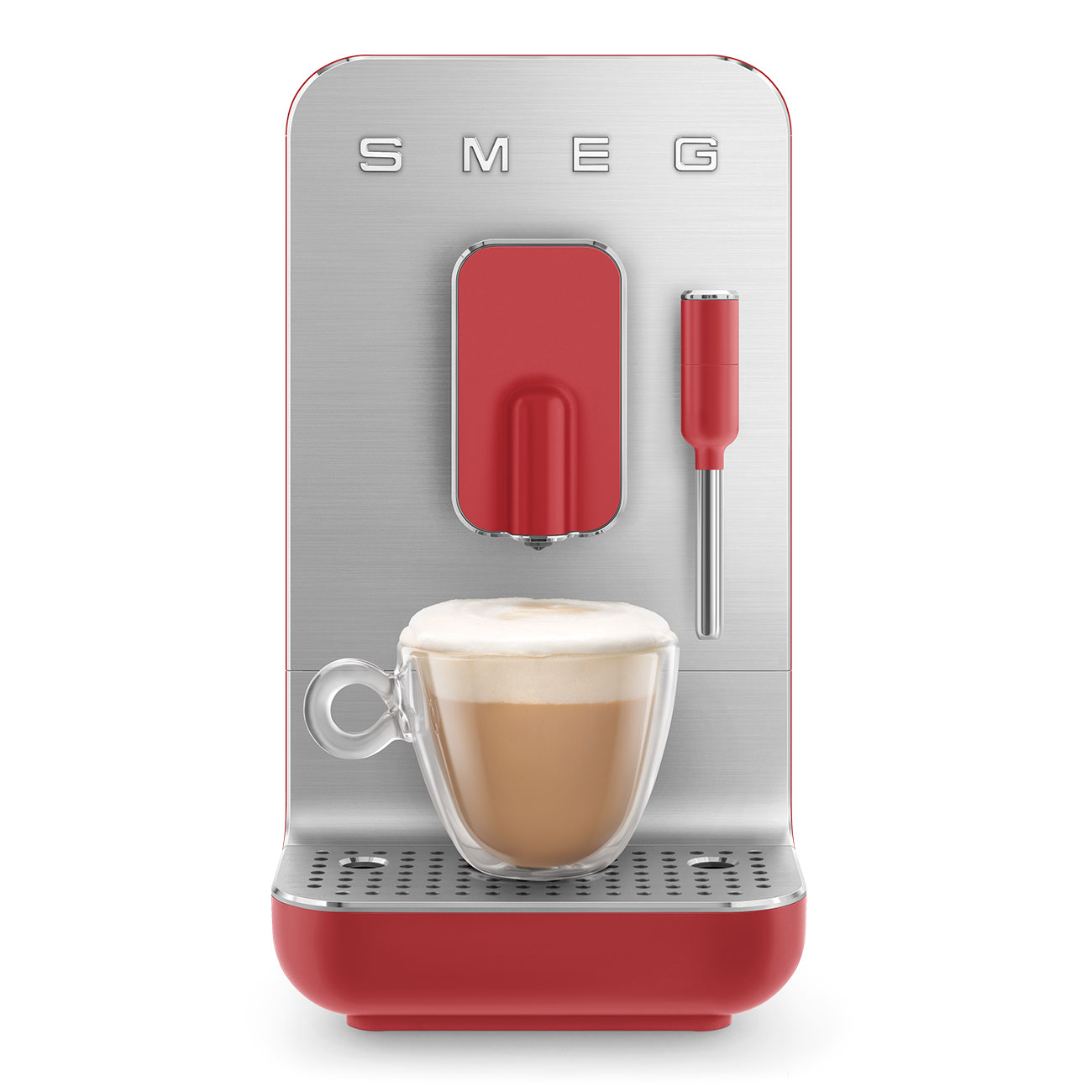 Leichte Gebrauchsspuren: Kaffeevollautomat mit Dampf BCC02RD Rot