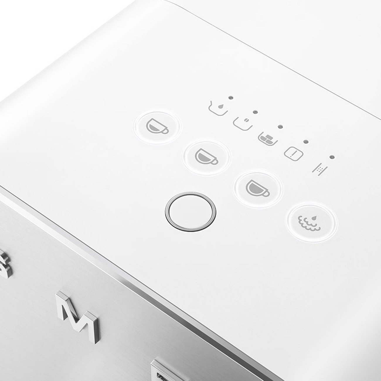 Clear signs of use: Automatic Coffee Machine with Steam White