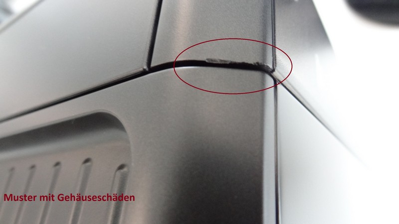 Housing damage: Oracle Touch anthracite SES990BST