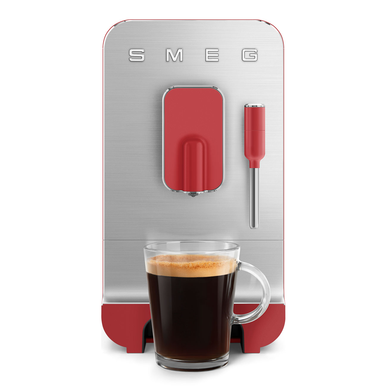 Leichte Gebrauchsspuren: Kaffeevollautomat mit Dampf BCC02RD Rot