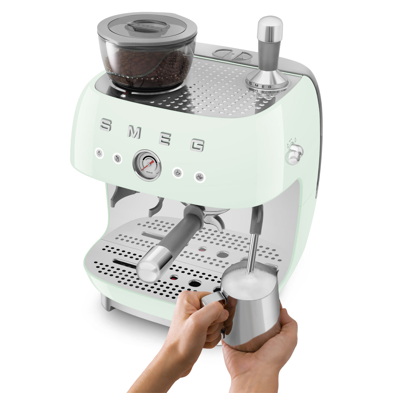 Housing Damage: Espresso Machine with Grinder EGF03 Green