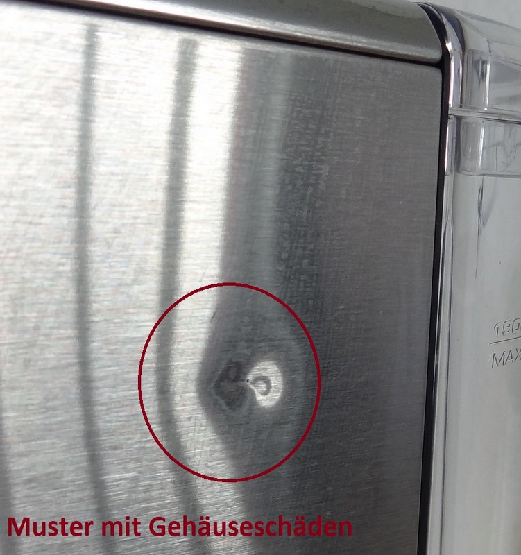 Housing damage: The Bambino Stainless steel SES450BSS